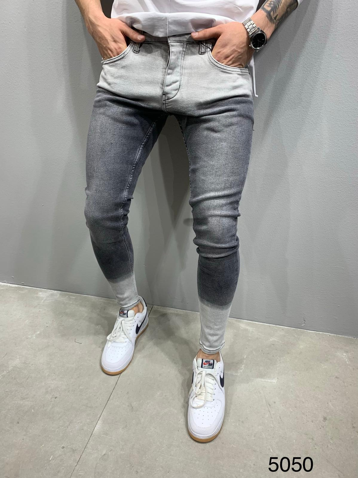 Blugi bărbați skinny fit Street style 2020 - BG451