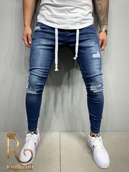 Blugi de bărbați, skinny fit, conici, Premium, Street Style 2020 - BG703