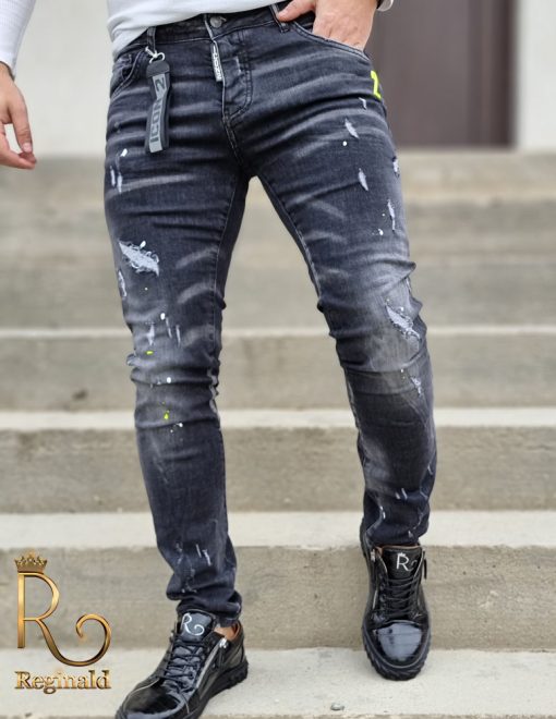 Blugi Denim Premium de bărbați, conici, slim fit,  2021 - BG798