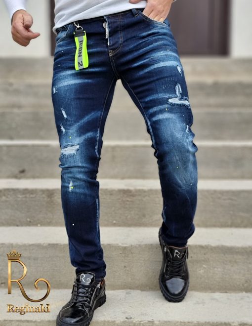 Blugi Denim Premium de bărbați, conici, slim fit,  2021 - BG791