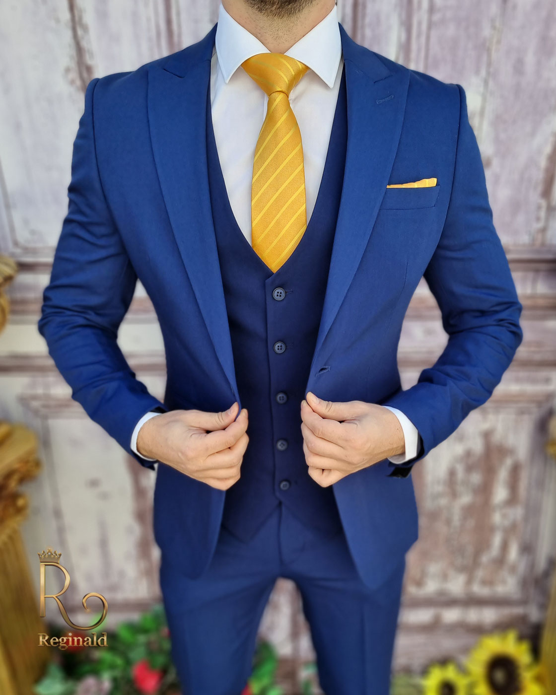 Bright Blue Suit - 3 Piece (FREE Shipping)