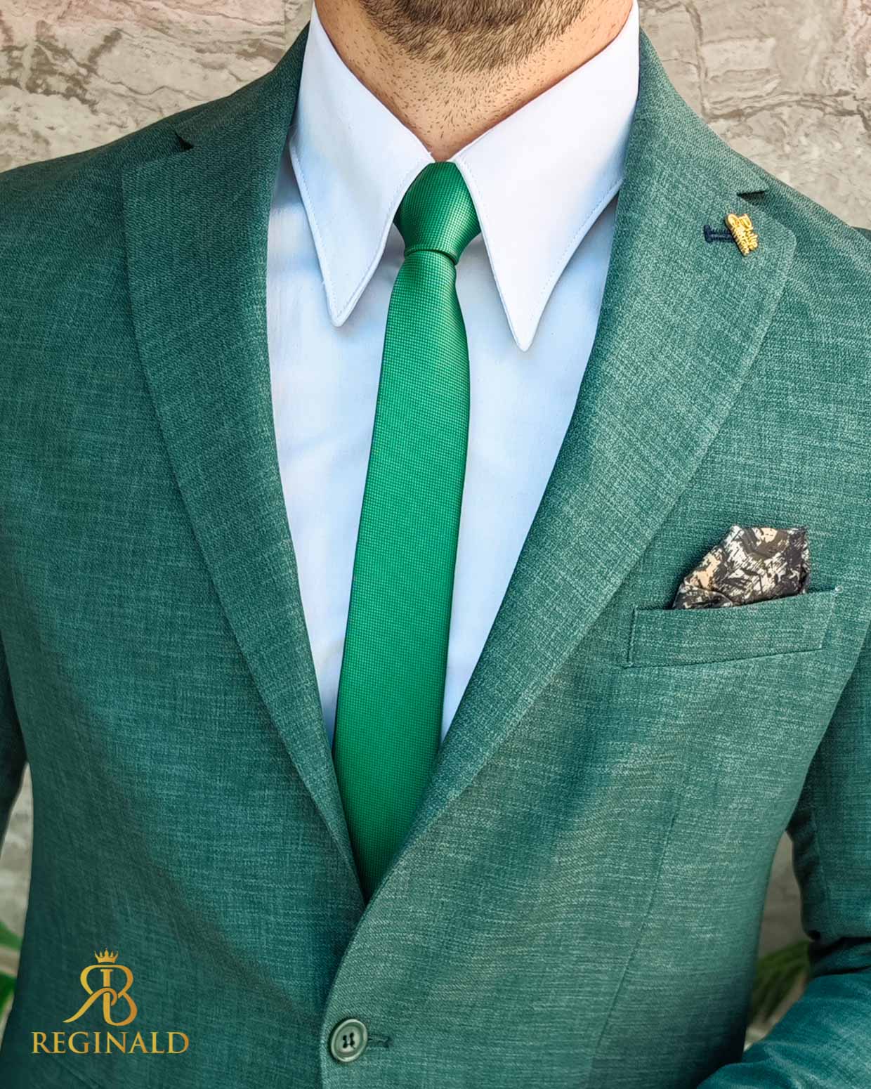 Cravata de bărbați, Verde - CV1005